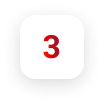 Number 3 red gradient