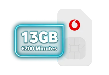 RED 13GB 200min and sim card