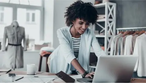 woman on laptop