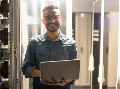Man with laptop