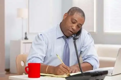 Man talking on the phone