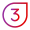 Number three icon