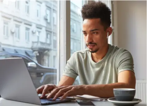 man on laptop