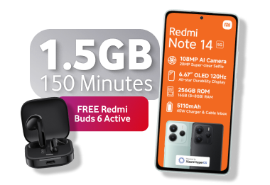 Xiaomi Redmi Note 14 - Buds 6 Active 