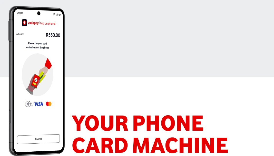 VodaPay Tap on Phone