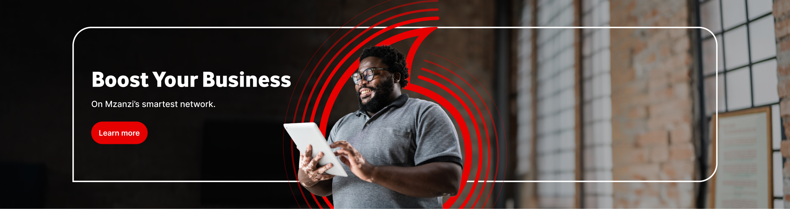 A man holding a tablet