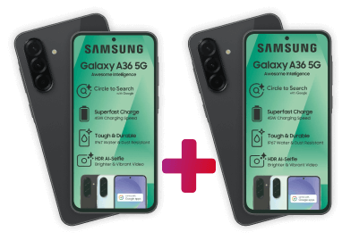 2 x Samsung Galaxy A36 128GB