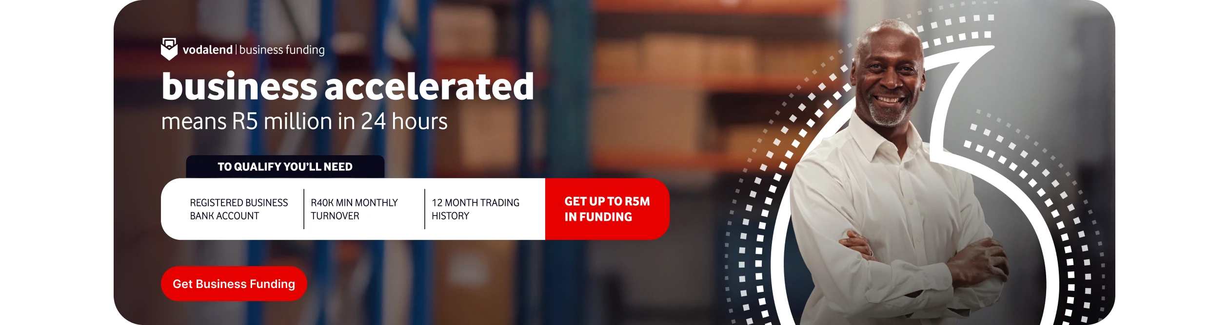 Business Accelerated means R5 million in 24 hours