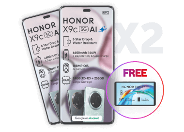 2 x Honor X9C + 2 x Honor Pad X7