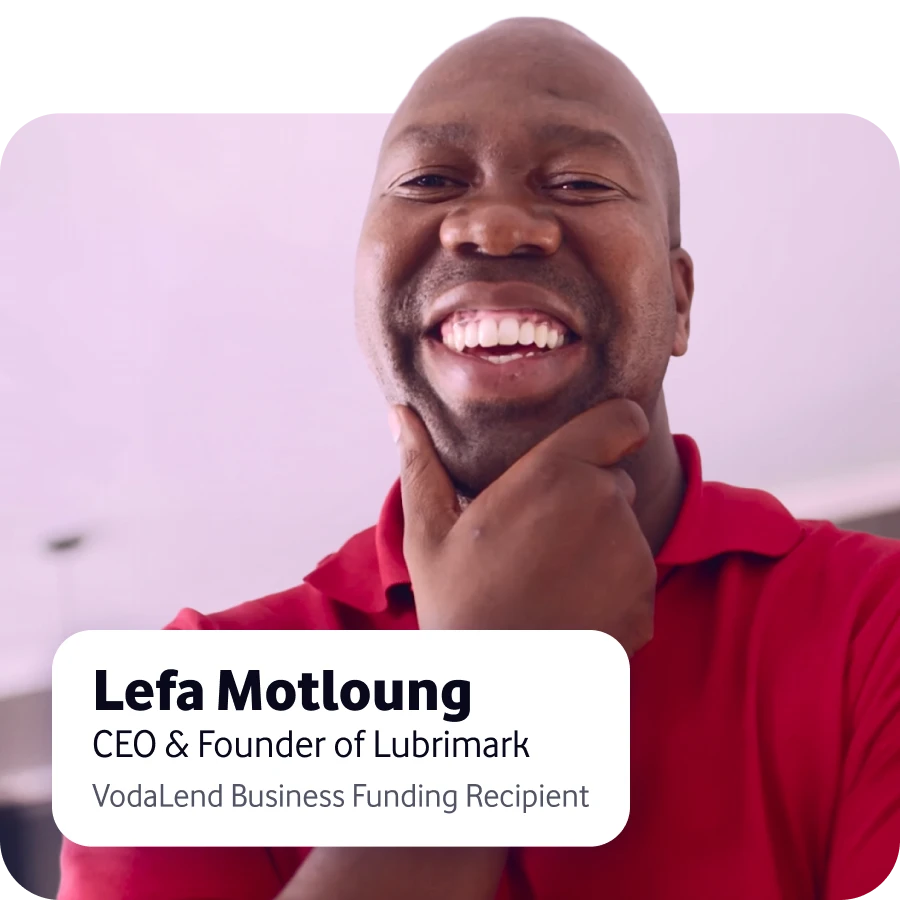 A view of Michael Oosthuizen, CEO of Central Bridge Trading & CBT, sharing testimonial about the fast business funding approval he got from VodaLend Business Funding in South Africa.