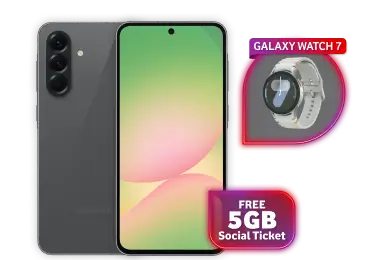 Samsung Galaxy A56 + Galaxy Watch 7 eSim + Free 5GB Social Ticket