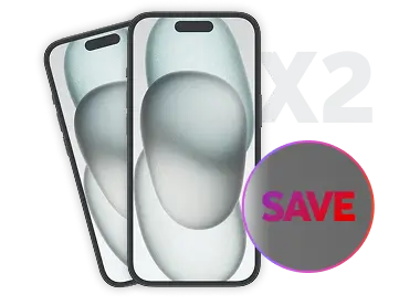 2 x Apple iPhone 15 128GB