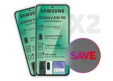 2 x Samsung Galaxy A36 128GB