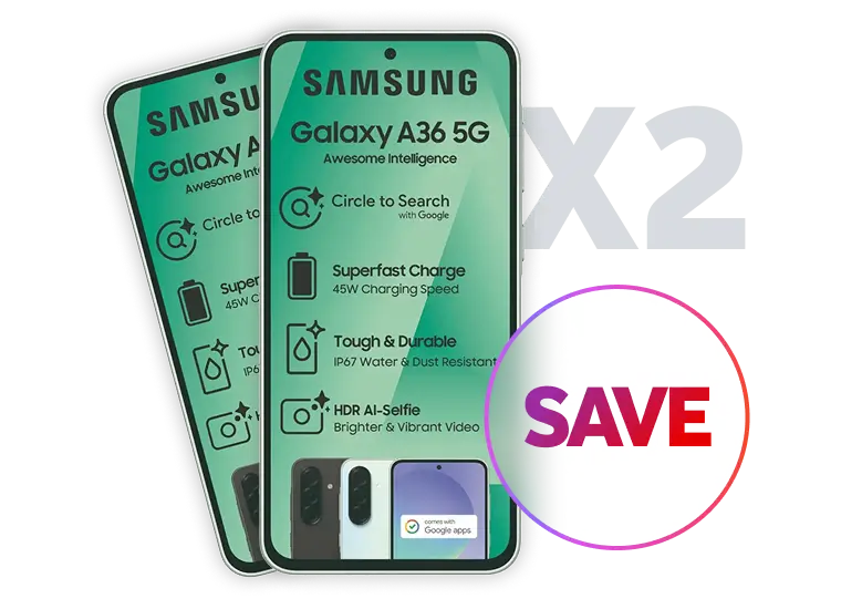 2 x Samsung Galaxy A36 128GB