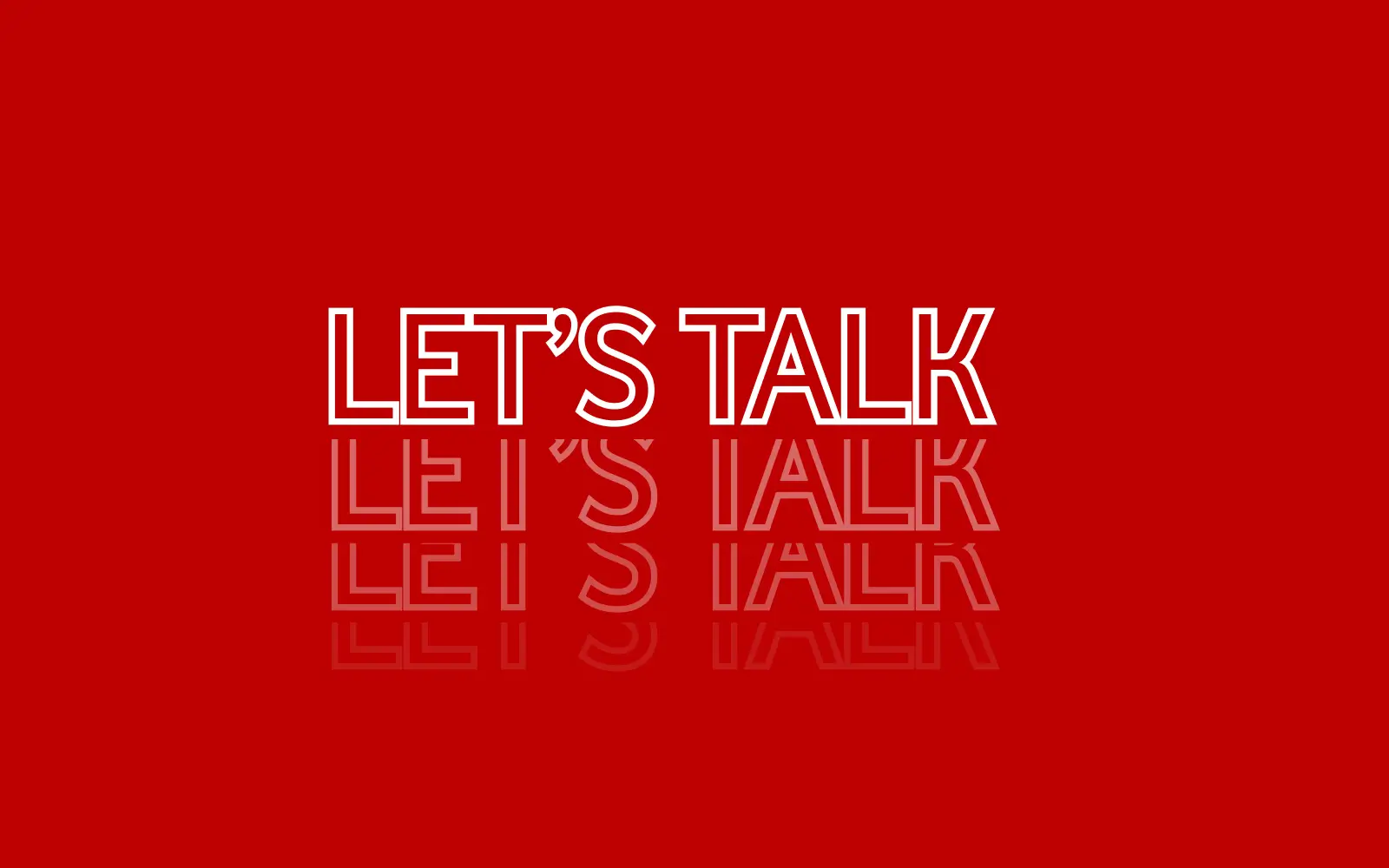 Text of "lets talk" 