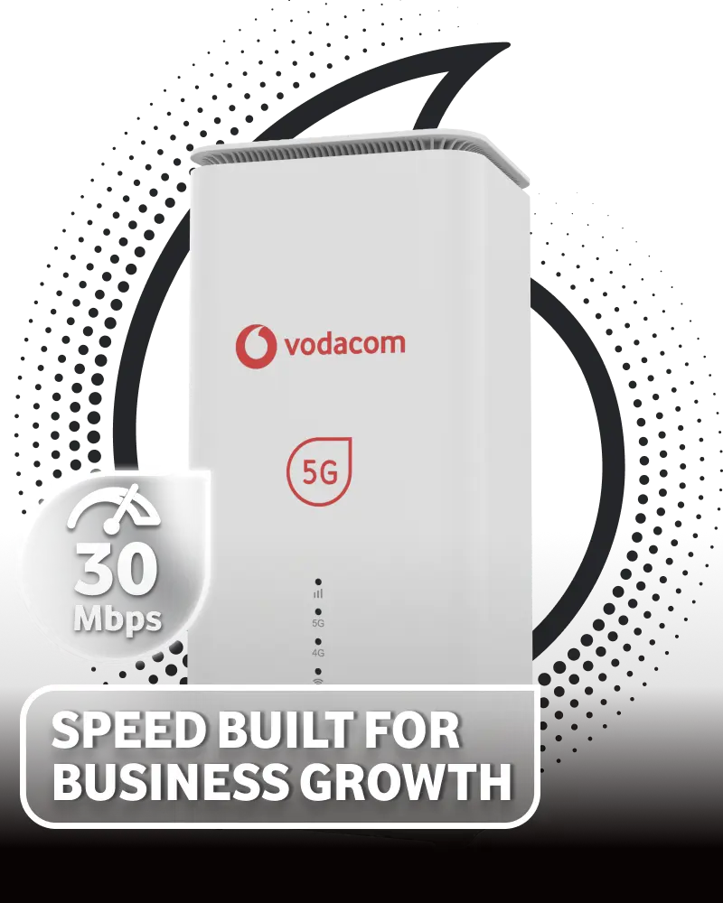 5G Vodacom Router with Business Internet 5G 30Mbps