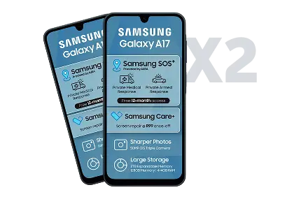 2 x Samsung Galaxy A17