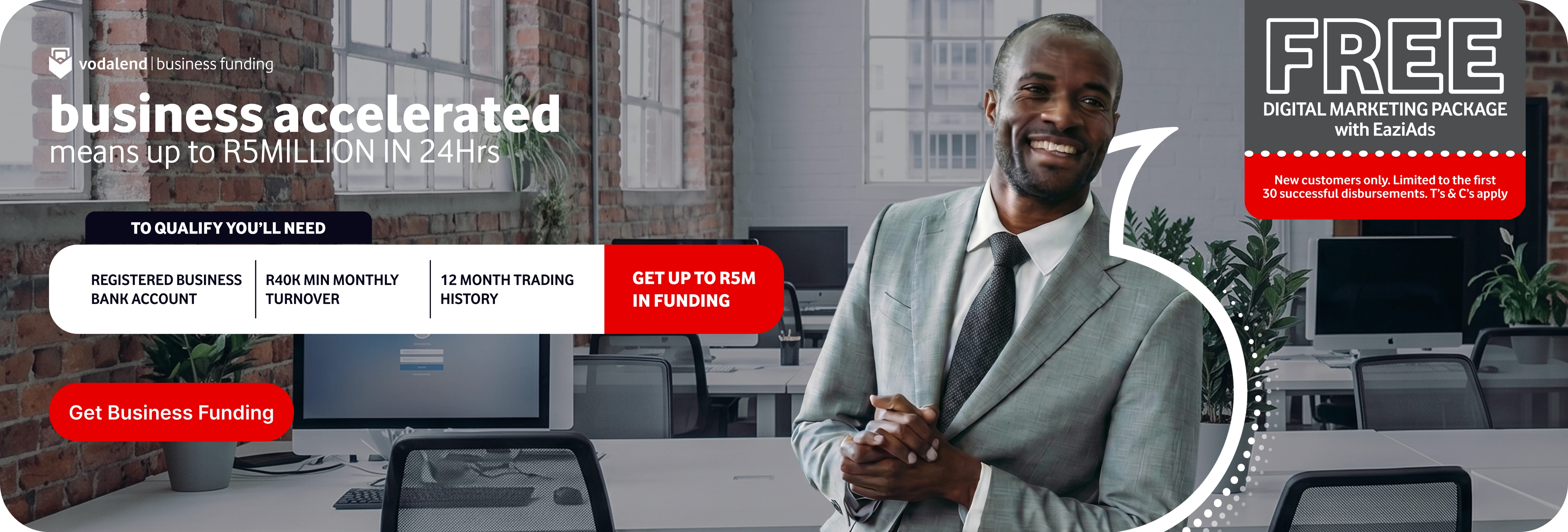 Business Accelerated means R5 million in 24 hours