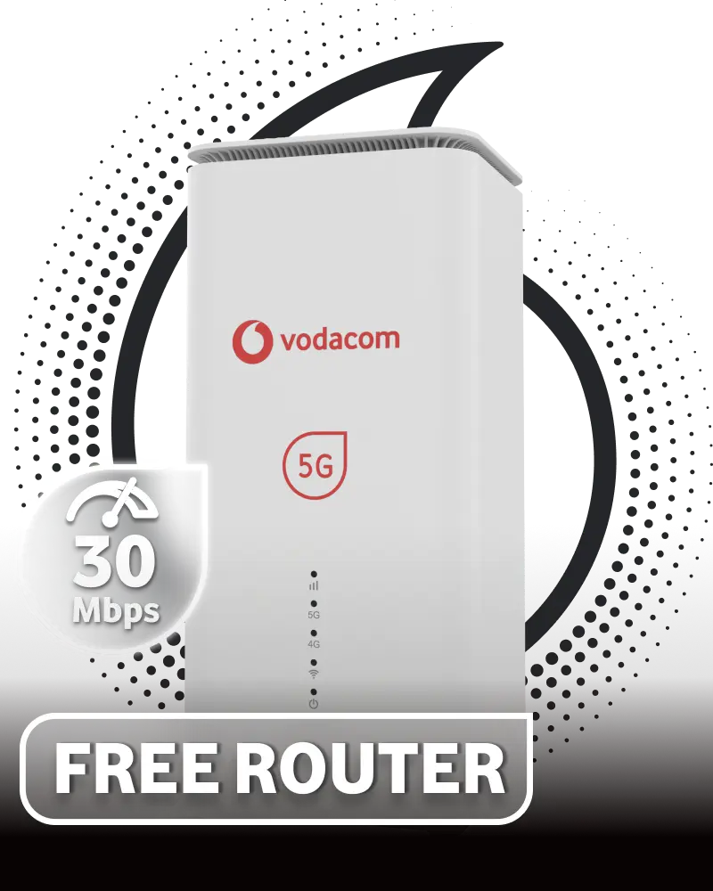 5G Vodacom Router with Business Internet 5G 30Mbps