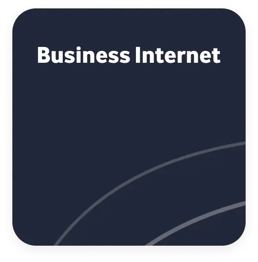  Dark blue category card with white text reading "Business Internet". 