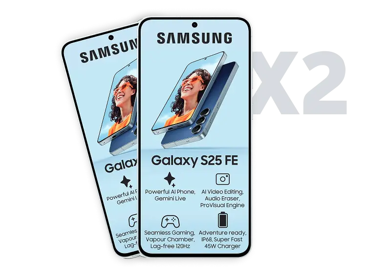 2 x Samsung Galaxy S25 FE 256GB
