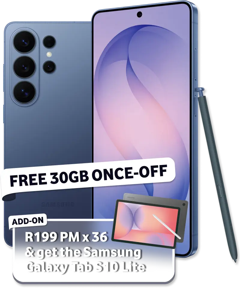 Samsung Galaxy S26 Ultra 256GB on Red Business 7.6GB. Includes 7.6GB Data | 150 Minutes | Free 30GB