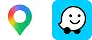 Google maps and Waze Icons