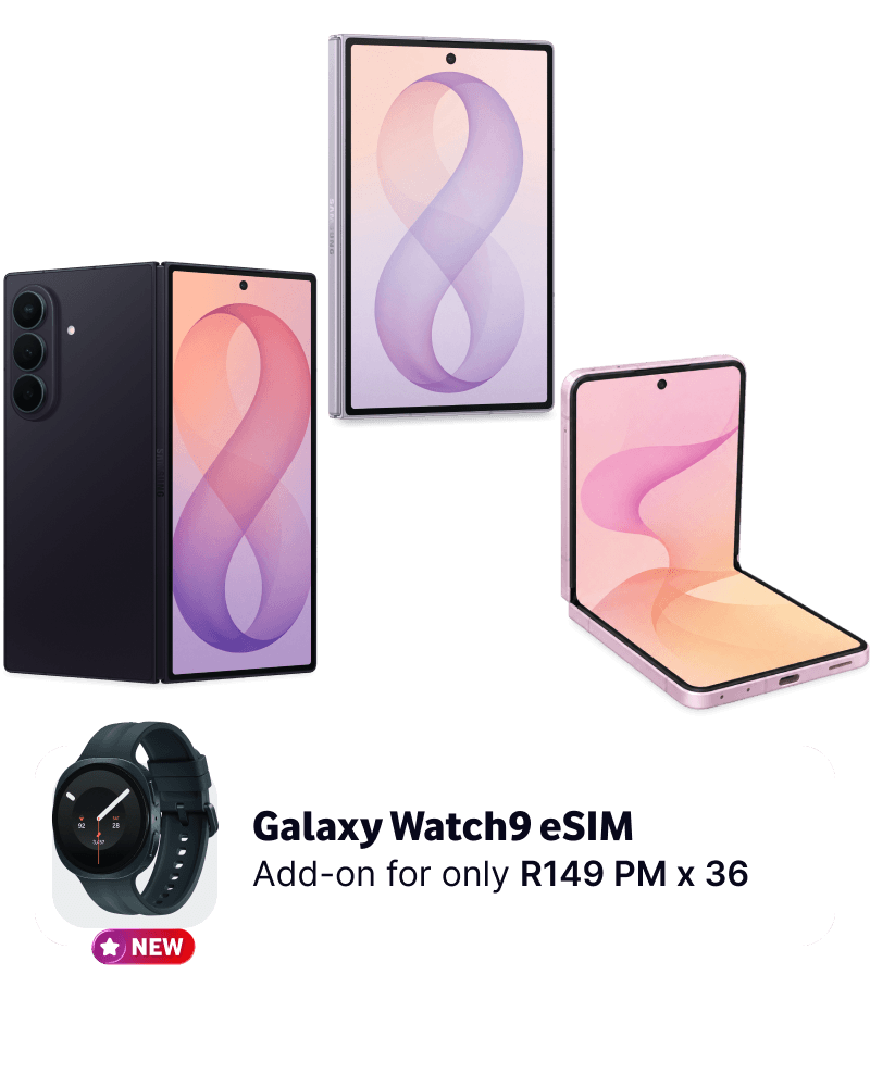 An image of three phones the Galaxy Z Fold8 Ultra, Fold8 and Flip8
