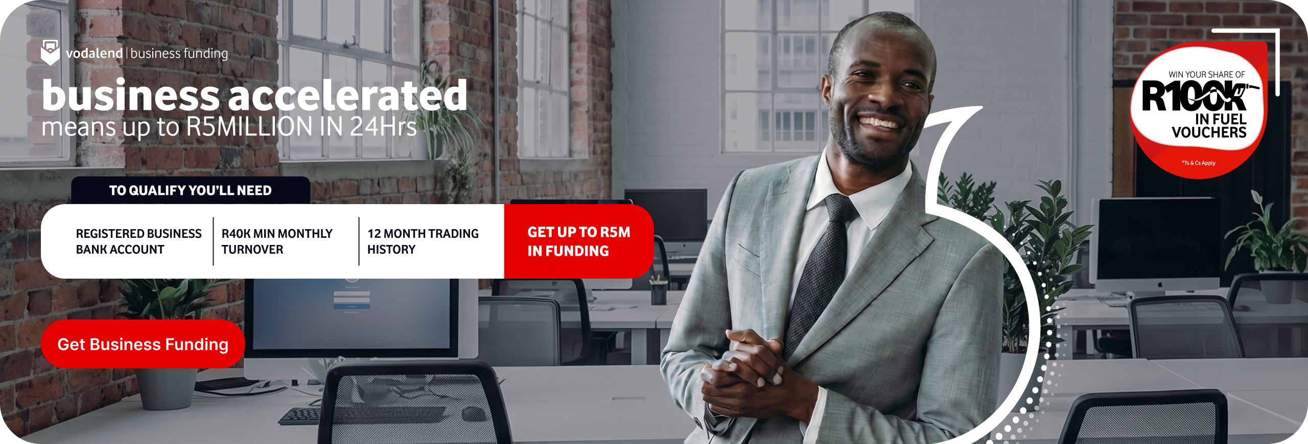 Business Accelerated means R5 million in 24 hours