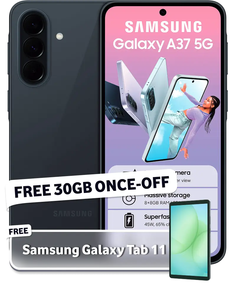 Samsung Galaxy A37 5G with Free 30GB Once-Off
